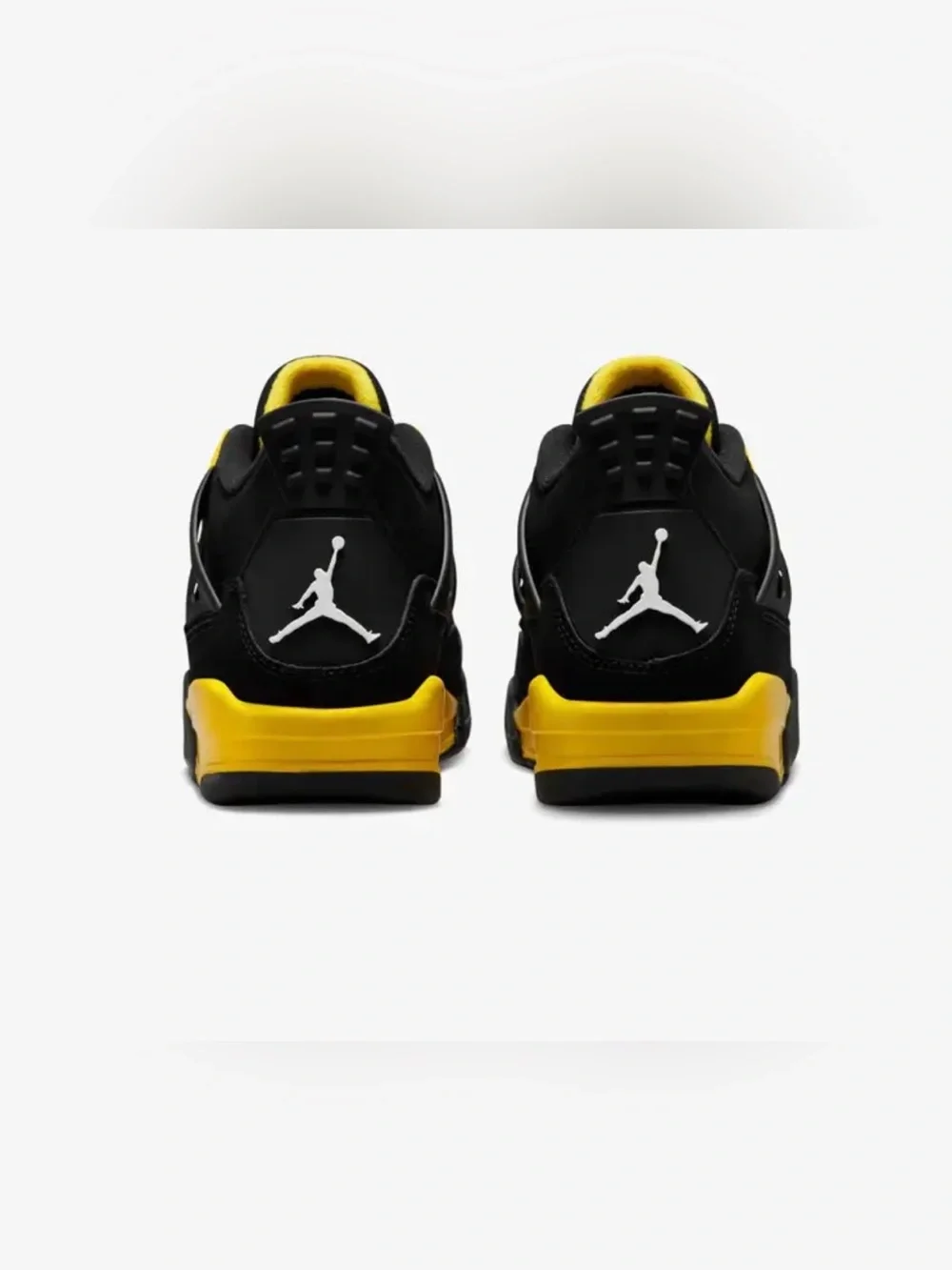 Jordan Men's Black and Yellow Sneakers